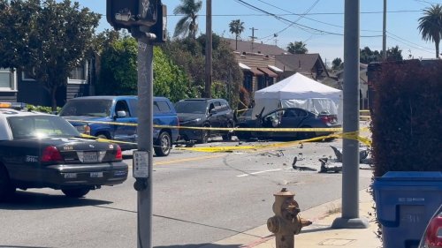 Hit and Run driver crash into UPS truck at 100mph killing two in Los Angeles, USA