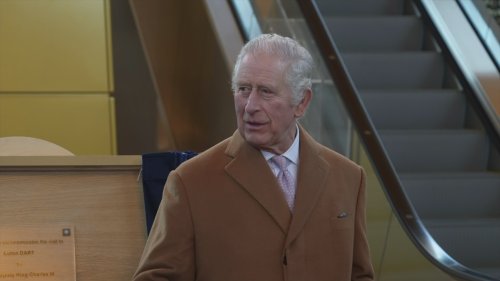 King Charles visits Luton DART Parkway Station