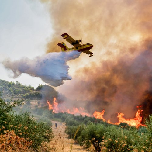 Listen: Thousands Evacuated as Fires in Greece Rage On