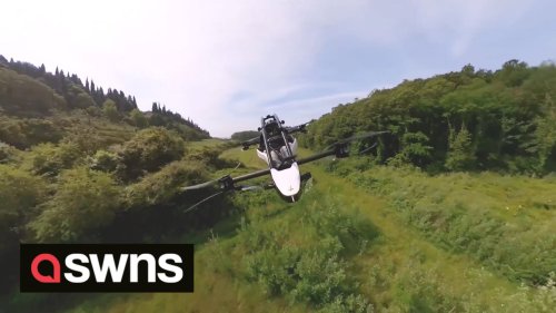 Company owner completes ‘first ever’ commute in £68k space-age flying car