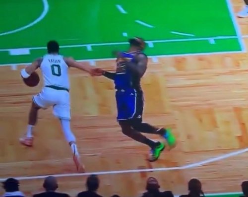 Fans are roasting LeBron James for his latest flop against the Celtics