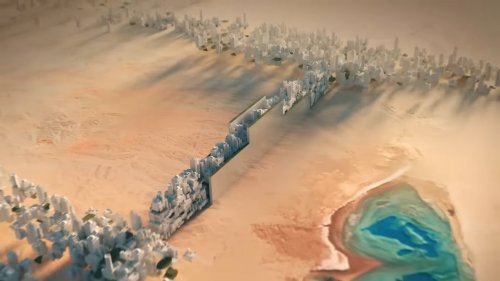What Saudi Arabia's 100-Mile-Long Emission-Free City Might Look Like
