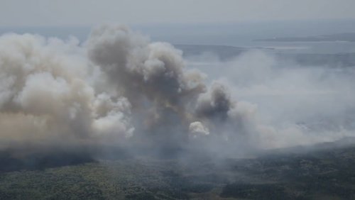 Smoke billows from Nova Scotia’s ‘largest wildfire in recorded history’