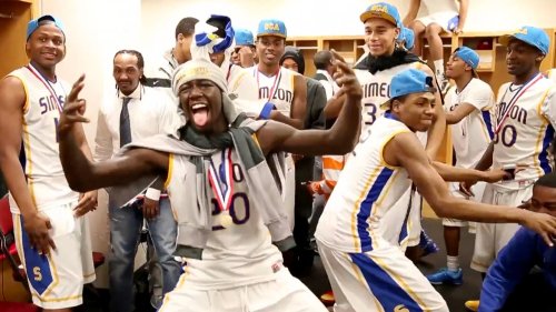 Simeon celebrates 2013 4A state basketball title