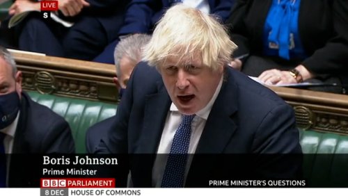 Moment Boris Johnson denies No 10 party took place on day he was photographed drinking