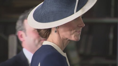 Princess Kate names navy ship by smashing whisky bottle