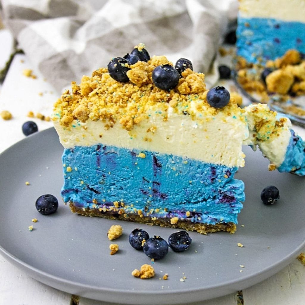 No Bake Blueberry Cheesecake