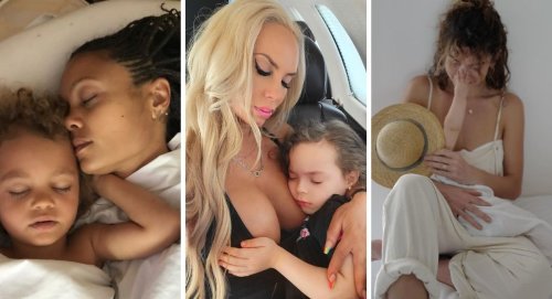 These celeb moms are proud of their extended breastfeeding