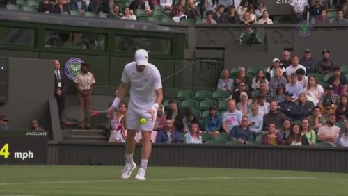 Wimbledon: Andy Murray throws underarm serve to delight Centre Court crowd