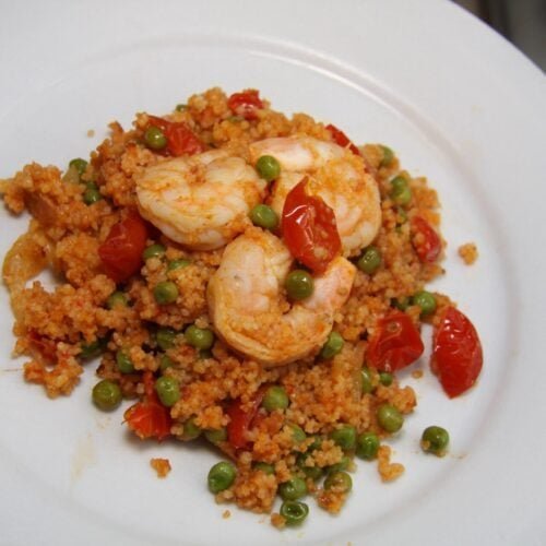 Coconut Curry Shrimps and Couscous