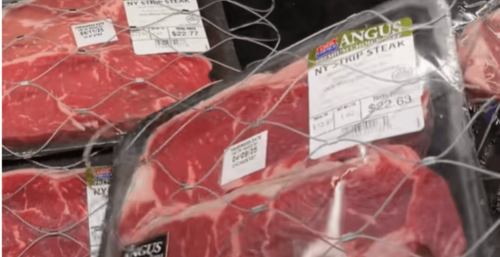 Even meats are being locked up because of rising shoplifting concerns 