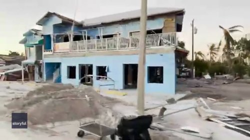 Severe Devastation on Fort Myers Beach Following Hurricane Ian