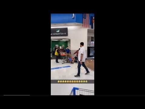 Walmart employee's viral response to being rammed by a shopping cart