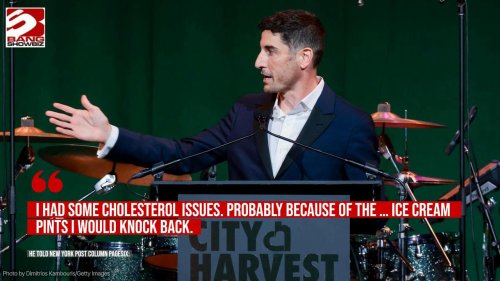 Jason Biggs suffered cholesterol scare after bingeing ice cream