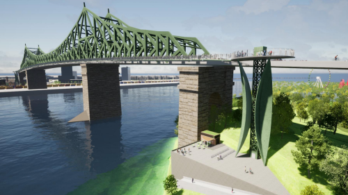 Montreal's Jacques Cartier Bridge Would Get Huge Elevators & Lookouts 