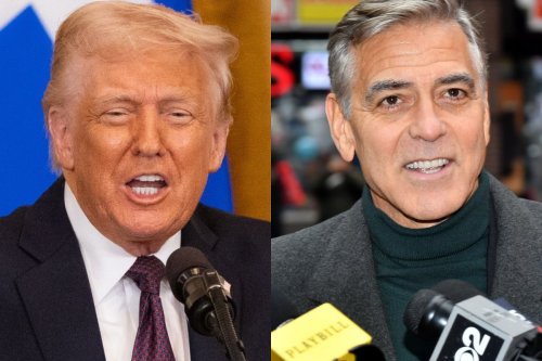 Trump and George Clooney are feuding over the free press