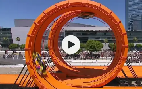 Real life Hot Wheels is an actual thing with a ridiculous double loop