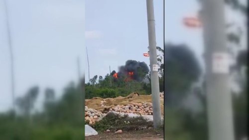 China: Chinese J-15 Fighter Crashes in Hainan, China