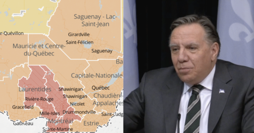 Voici toutes les municipalités du Québec qui seront en confinement ce soir