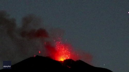 Lava Spews From Mount Etna as Volcanic Activity Continues