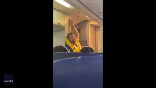 Flight Attendant Entertains Cabin With Theatrical Safety Demonstration