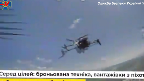 Ukraine Releases New Video of Drone on Drone Warfare With Russia