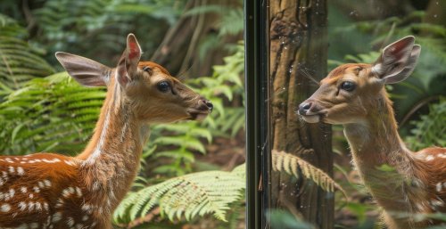 Wild Animals React to Seeing Themselves in Mirror