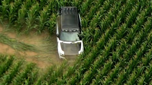 Drunk father and son plough stolen car through corn fields moments before killing woman