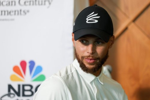 Steph Curry's unusual hat logo perfectly symbolizes his transcendent talent