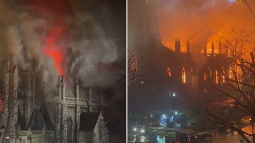 London: Flames rage as devastating blaze engulfs historic church in St John’s Wood