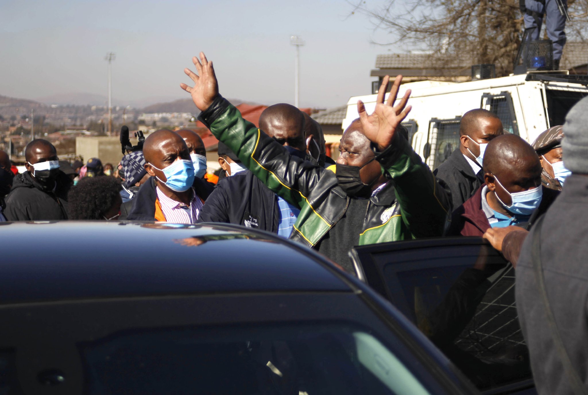 South Africa’s leader vows to restore order, catch plotters