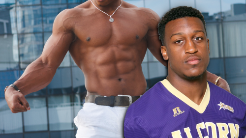 You know viral fitness influencer Ashton Hall? Here's his football highlights