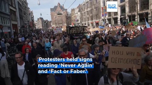 Thousands rally in Amsterdam in protest of racism and far-right policies