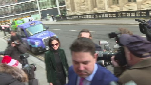 James Bond actress Eva Green arrives at court