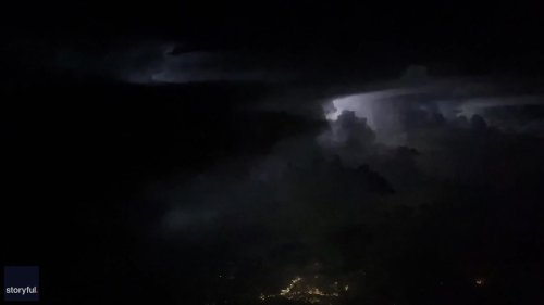 'Constant' Lightning Over Louisiana Captured by Plane Passenger