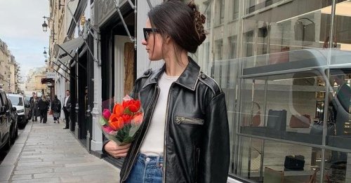 How French Women Are Wearing Their Favorite Black Leather Jackets Right Now