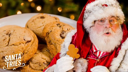 Santa Tries The Most Iconic Christmas Cookies