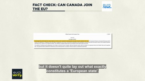 Fact check: Can Canada apply to join the EU?