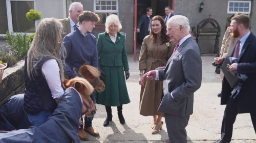 King and Queen meet farmers at rural reception