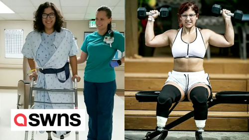 US woman who opted to have legs amputated is now training to compete in the PARALYMPICS