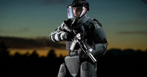 ExoM armored exoskeleton takes a load off – and stops bullets, too