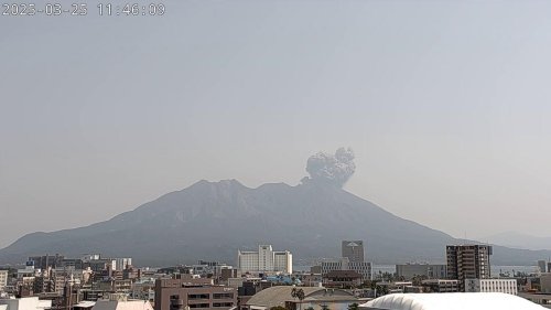 Japan: Sakurajima Explosive Eruption Reaches 2500m