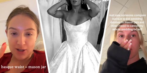 Gen Z Says Basque Wedding Dresses Are Like Mason Jars. Millennials Are Not OK