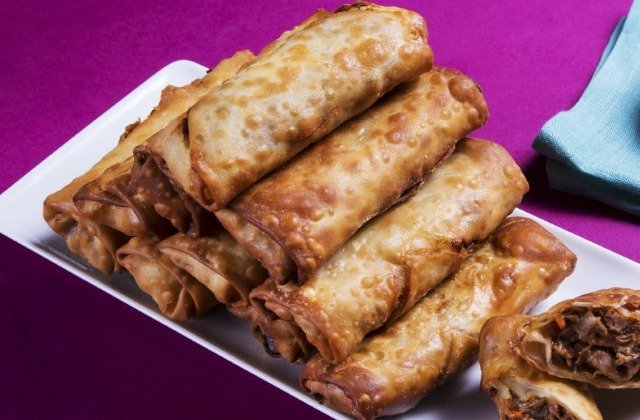 It's Unreal How Good Adam Richman's Pulled Pork Egg Rolls Are
