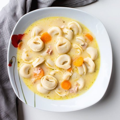 3 Cheese Tortellini Soup with Ham