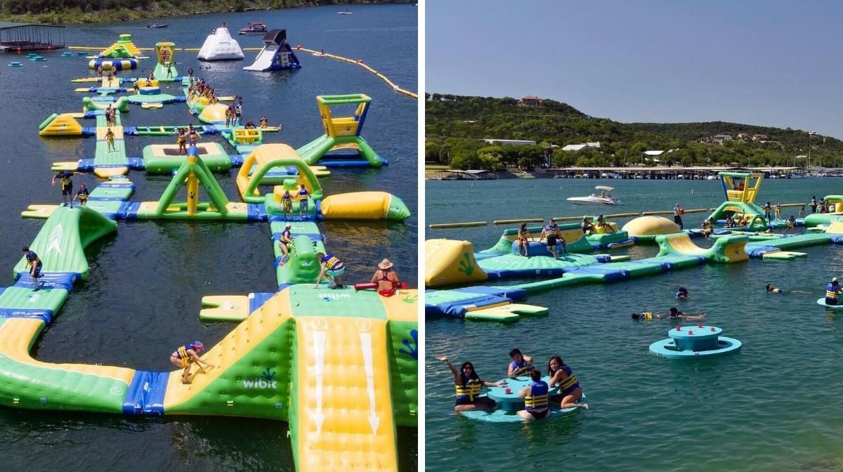 You Can Enjoy 600 Feet Of Fun At This Giant Inflatable Water Park In Texas