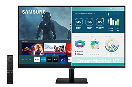 SAMSUNG 32-inch smart monitor with built-in streaming apps