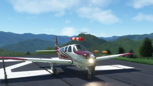A Virtual, Wind-Battled Landing on a Mountaintop Runway