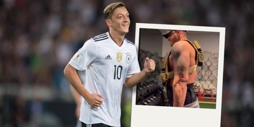 Training mit hohen Gewichten: Mesut Özil nicht wiederzuerkennen: Ex-Nationalspieler ist jetzt ein Muskelprotz