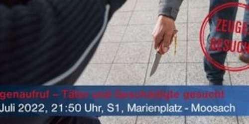 Bundespolizeidirektion München: Bundespolizeidirektion München: Zeugenaufruf: Suche nach Täterin sowie Geschädigten Bundespolizei ermittelt nach Messerbedrohung in S-Bahn